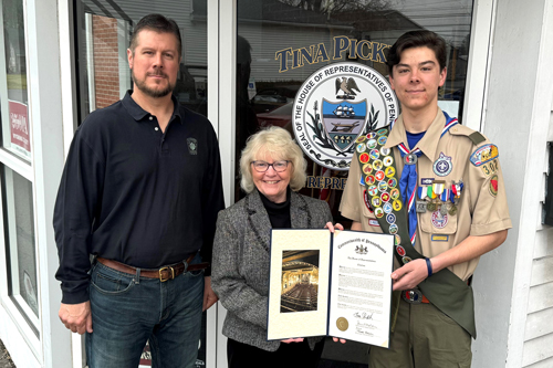 Pickett Recognizes Local Eagle Scout